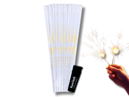 Zestaw 50x Weselne Zimne Ognie 70cm + zapalniczka żarowa GRATIS - Surex